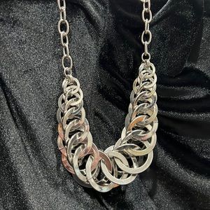 Chunky Silver Guess choker